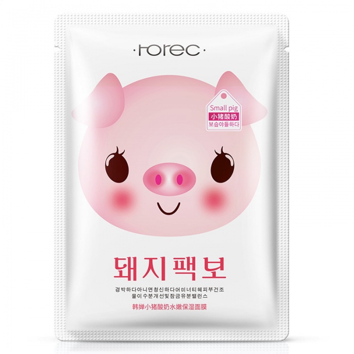 Маска для лица с йогуртом Rorec Small Pig