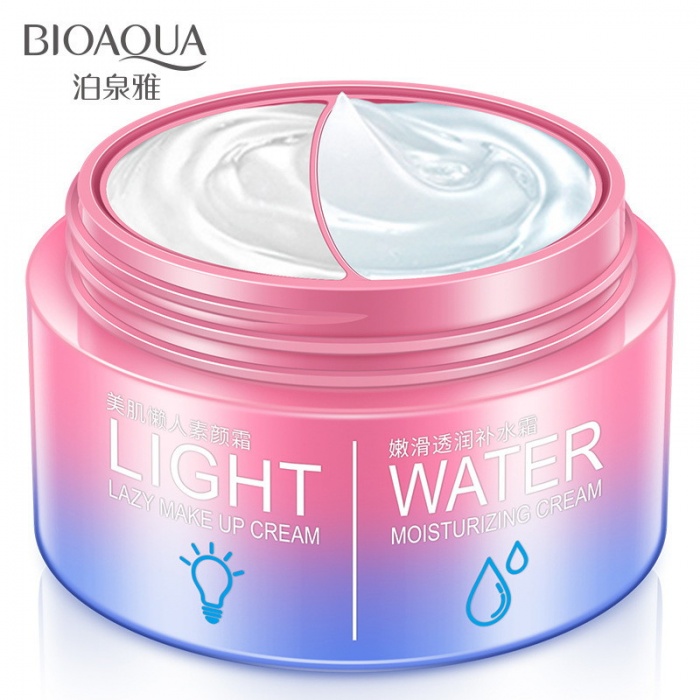 Крем для лица плюс база под макияж Bioaqua Light and Water
