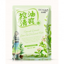 Маска для лица освежающая с экстрактом зеленого чая Bioaqua