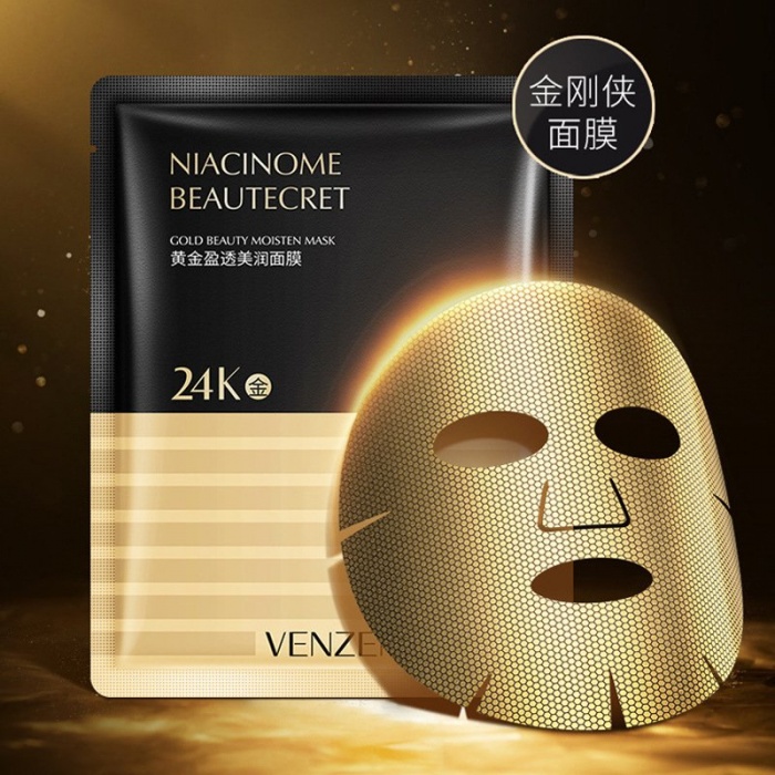 Venzen маска для лица с золотой фольгой 24K Gold